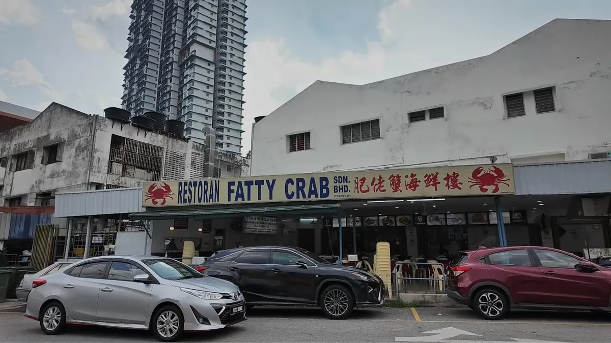 The Restoran Fatty Crab shopfront and sign in Taman Megah, Petaling Jaya